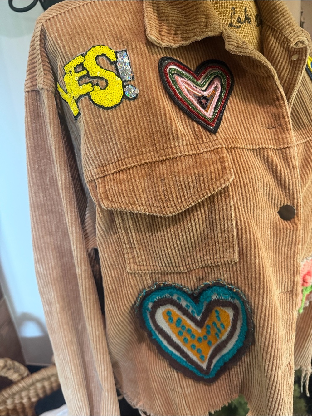 POL corduroy Jacket in Brown - Picture 5 of 7